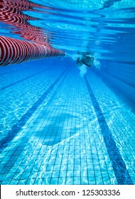 Swimming In Outdoor Pool