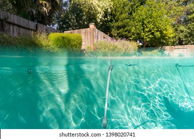 Swimming Pool Backyard Split Screen