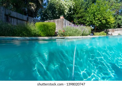 Swimming Pool Backyard Split Screen