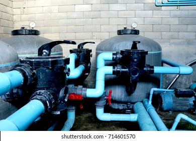 Swimming Pool Filtration Systems Sand Filters Especially System Are High-rate Sand Filters. Sand Filters Consist Of A Large Tank, Made Of Fiberglass