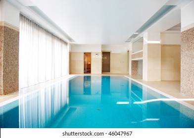 Swimming pool in Inside the house