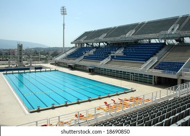 Swimming Pool at the Olympic Stadium in Athens (Greece)