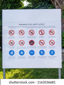 Swimming Pool Safety Advice Sign