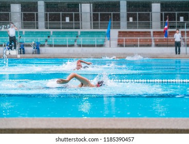 Swimming Pool In Sport Club.