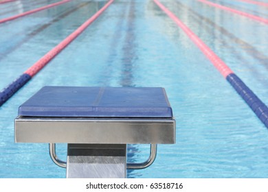 Swimming Pool Starting Block Detail