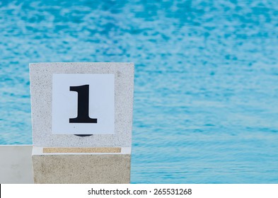 Swimming Pool Starting Block No.1 Outdoor.