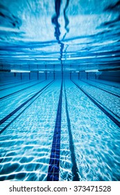 Swimming Pool Under Water Background