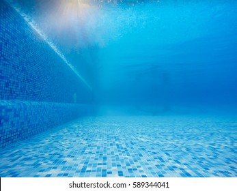 Swimming Pool From Under Water View