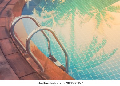 Swimming Pool In Vintage Style