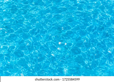 Swimming Pool Water Surface In The Sunlight Texture Background And Wallpaper