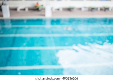 Swimming pool,blurred filter effect