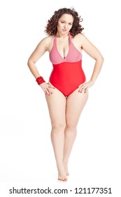 Swimsuit woman fat