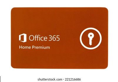 SWINDON, UK - SEPTEMBER 4, 2014: Microsoft Office 365 Home Premium On A White Background