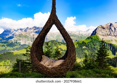 A swing with the best view of the mountains, pure romance