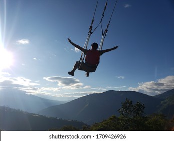 Swing Of The End Of The World In Ecuador