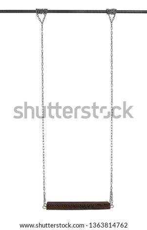 swing isolation on a white background