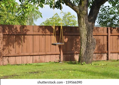 Swing On The Tree In The Garden