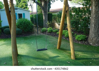 Swing in a playground