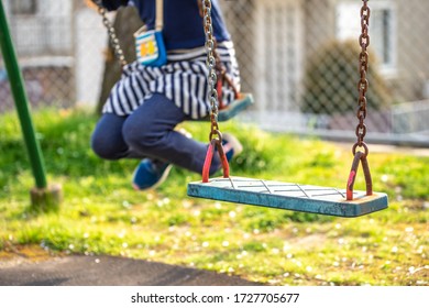 Swing seat in the park