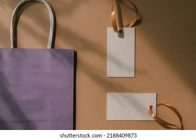 Swing Tag Mockups, Craft Paper Bag. Overlay Shadows. Label Hang Tag Design, Hang Tags Clothing, Swing Tag Design.