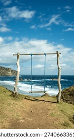 Swing with a view of cean