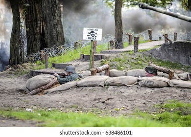 Swinoujscie, Poland, September 15, 2012: Historical Reconstruction Of The Battle Of The Second World War