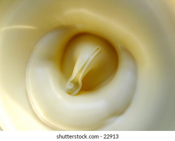 Swirl of butter.