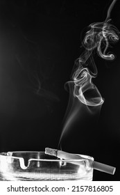 Swirl Smoke Smoke Rising Cigarette Ashtray Stock Photo 2157816805 ...