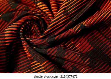 Swirled Synthetic Spandex Cloth Background.