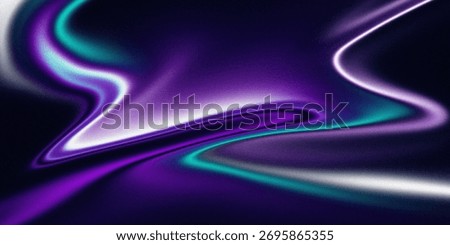 Swirling flow with abstract gradient background purple teal and white.