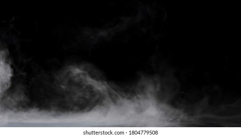 swirling smoke rolling low across the ground. - Shutterstock ID 1804779508