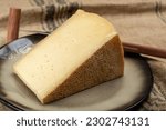 Swiss cheese collection, gruyere cheese made from unpasteurized cow