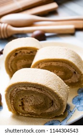 Swiss Chestnut Roll Cake