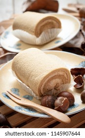 Swiss Chestnut Roll Cake