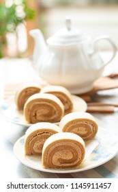 Swiss Chestnut Roll Cake