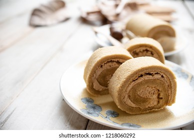 Swiss Chestnut Roll Cake