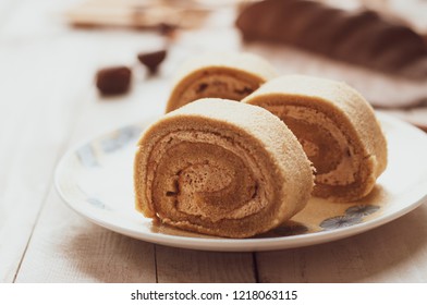 Swiss Chestnut Roll Cake