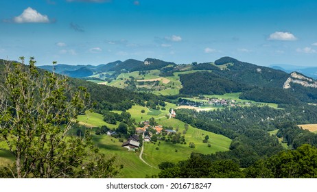 Swiss Jura Mountains High Up On The Belchenfluh