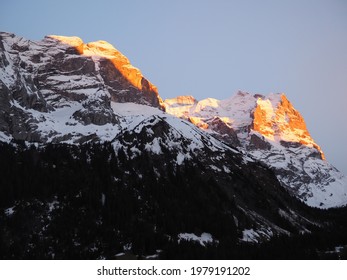 Swiss Mountain Peak, Wetterhorn, Bernese Highlands