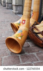 Swiss Traditional Music Instrument - Alpenhorn