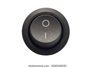 switch button close-up, cut out