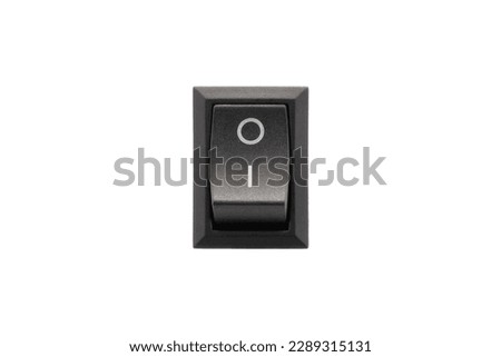 switch button close-up, cut out