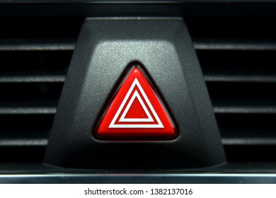 A Switch For The Hazard Lights In The Car