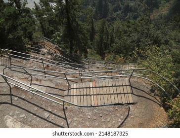 Switchbacks On The Beacon Rock Trail, Washington