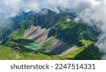 Switzerland 2022, Beautiful view of the Alps from Brienzer Rothorn. 