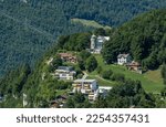 Switzerland 2022, Beautiful view of the Alps. Morschach.