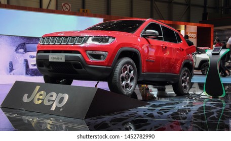 Switzerland; Geneva; March 11, 2019; Jeep Compass; The 89th International Motor Show in Geneva from 7th to 17th of March, 2019.