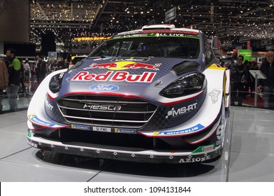 Switzerland; Geneva; March 8, 2018; Ford Fiesta RS WRC Front; The 88th International Motor Show In Geneva From 8th To 18th Of March, 2018.