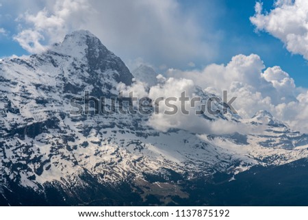 Similar – Image, Stock Photo Eiger, monk, virgin