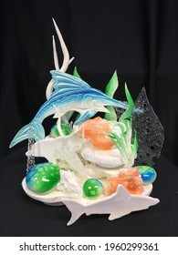 Sword Fish And Kelp Sugar Sculpture